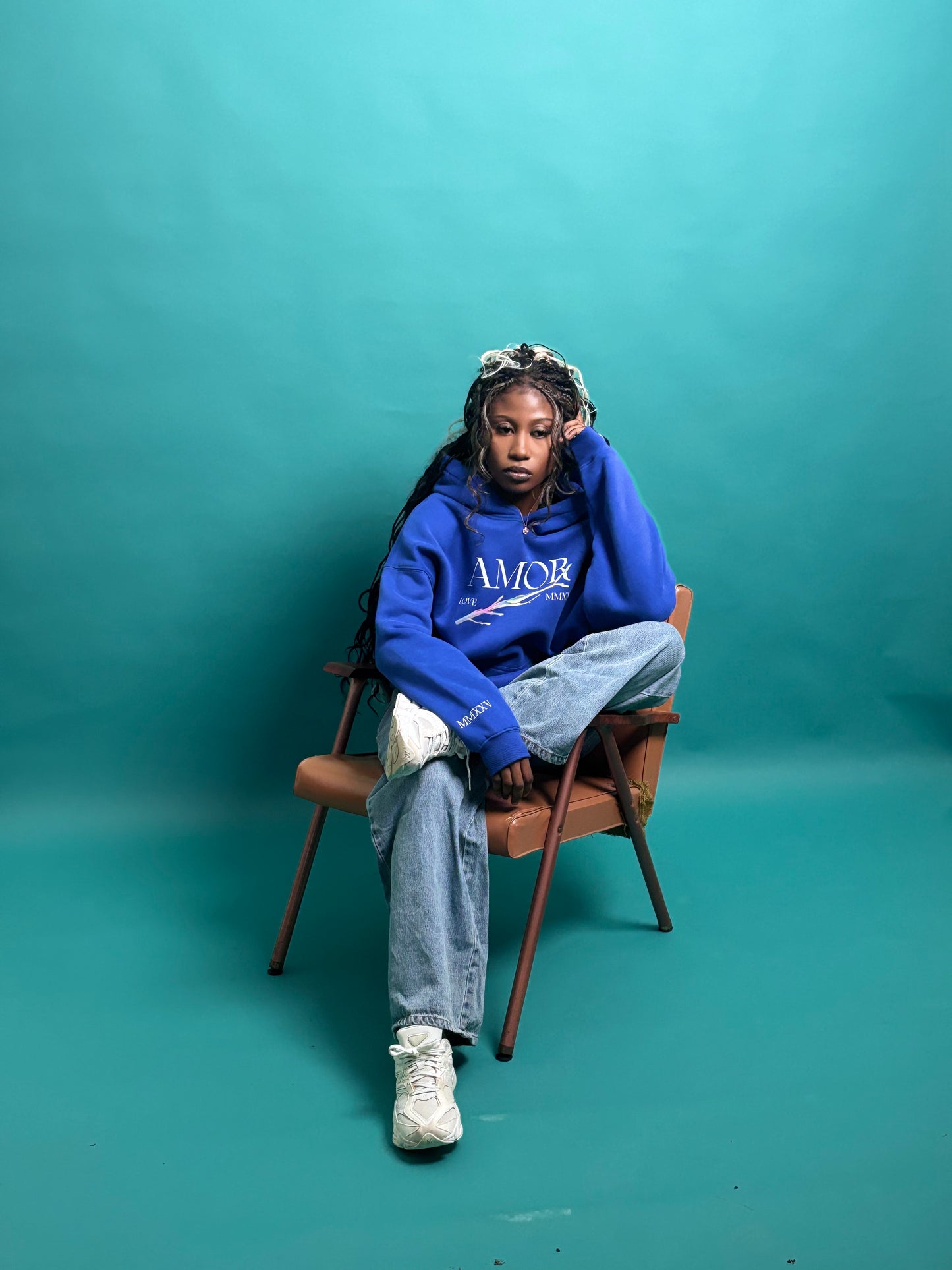 BLUE AMOR HOODIE